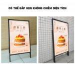 Bảng hiệu hộp đèn quảng cáo led chân đứng