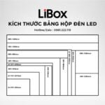 Bảng hộp đèn led siêu mỏng 75x120cm