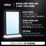 Bảng hộp đèn led 2 mặt siêu mỏng tích điện khổ A4 (24×33.5cm)