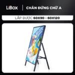 Chân đứng standee chữ A; lắp được 60×90 – 60×120