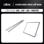 Chân đũa inox để bàn; lắp được A4 – A3 – A2 – 50×70